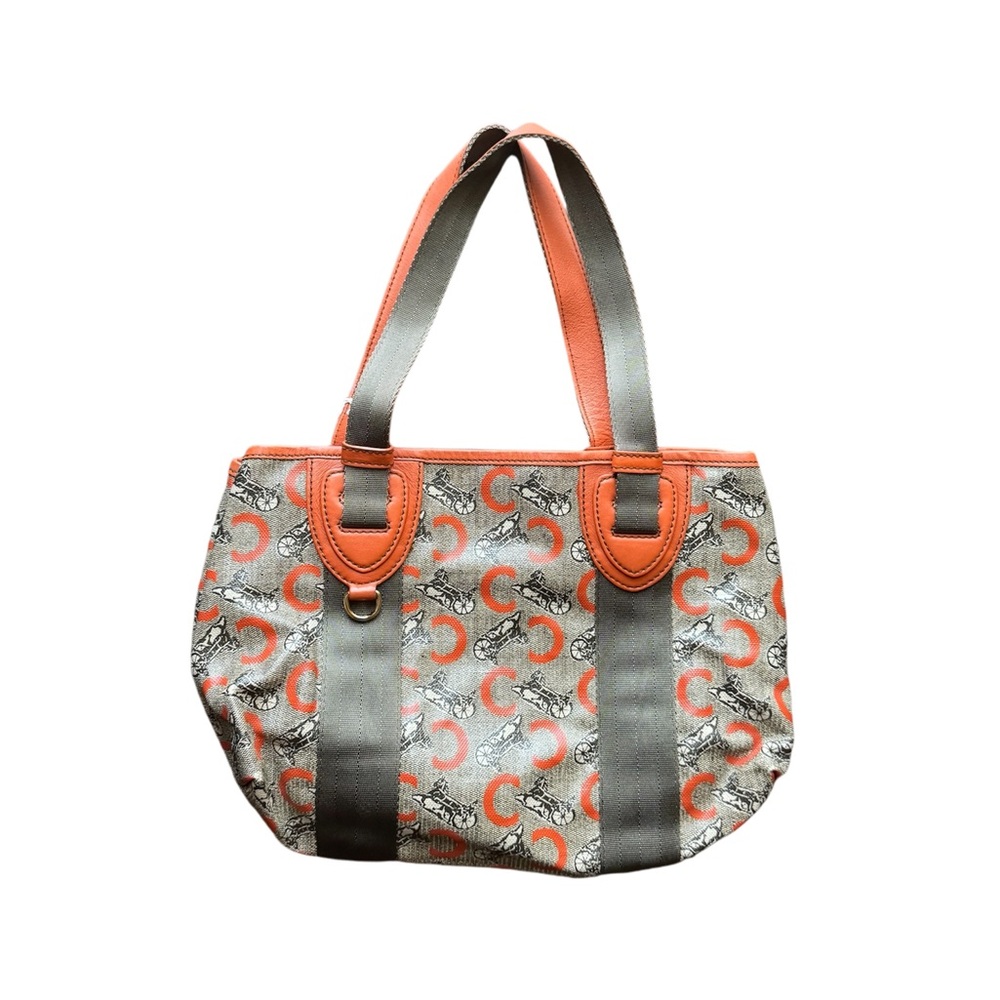 Vintage Orange Celine Tote